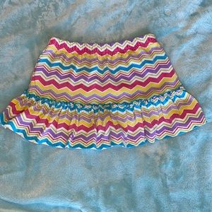 Kidgets, colorful zigzag skort